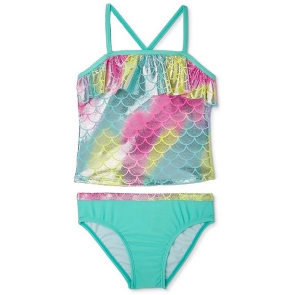 NWT Wonder Nation Mermaid Swimsuit - Picture 1 of 5